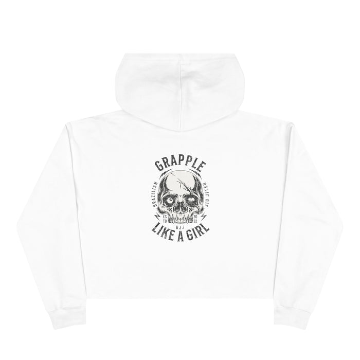 Grapple like a Girl Cropped Hoodie - Violent little thing