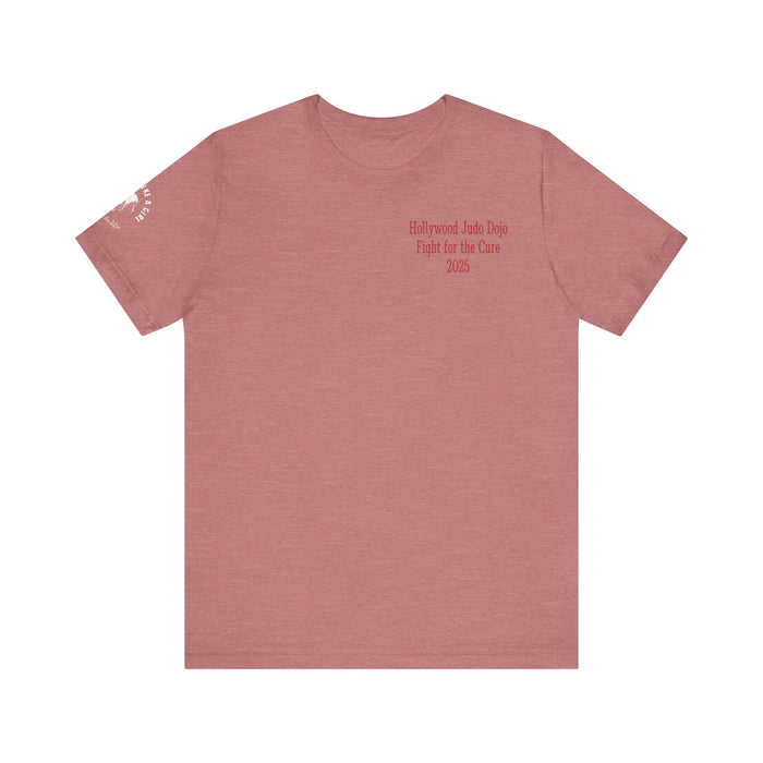 Grapple like a Girl Custom Unisex Slim Fit Short T-Shirt - Hollywood Judo Dojo Fight for the Cure 2025