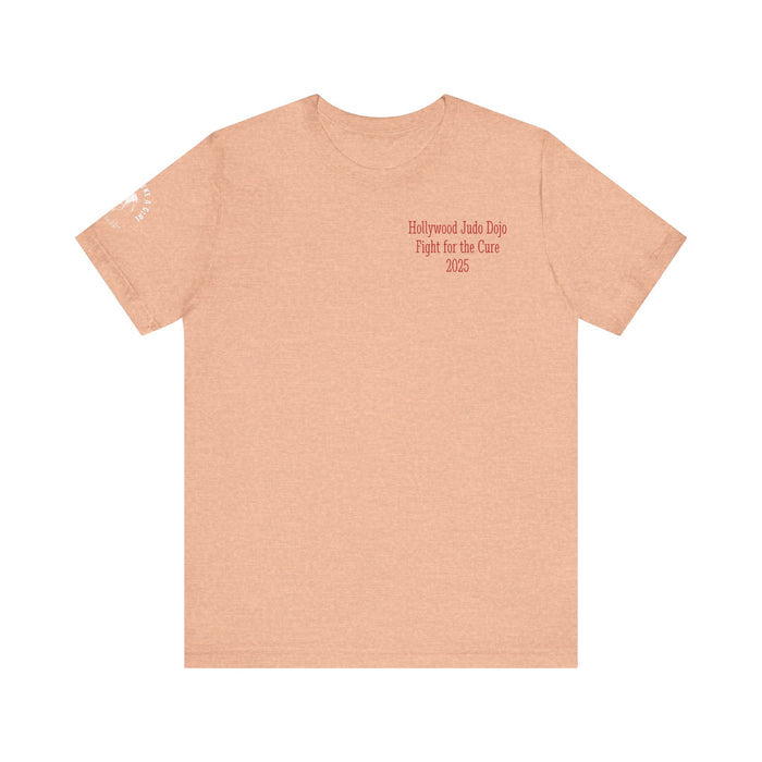 Grapple like a Girl Custom Unisex Slim Fit Short T-Shirt - Hollywood Judo Dojo Fight for the Cure 2025