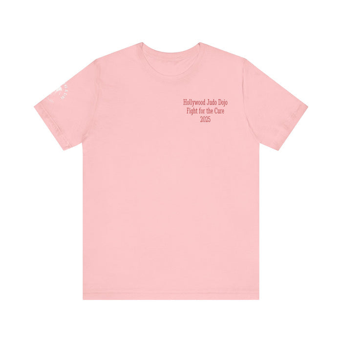 Grapple like a Girl Custom Unisex Slim Fit Short T-Shirt - Hollywood Judo Dojo Fight for the Cure 2025