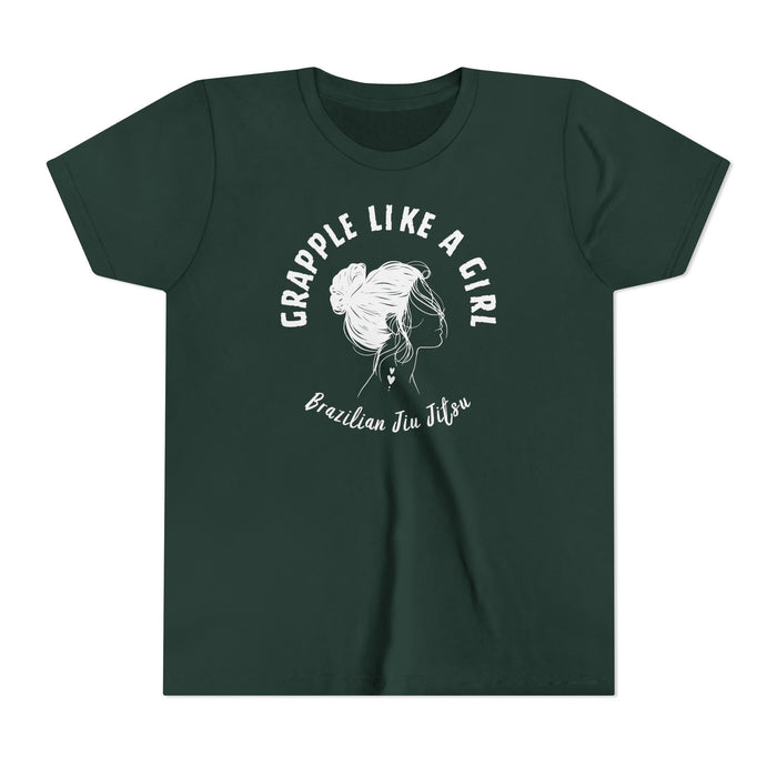 Grapple like a Girl Youth Short Sleeve Tee - OG Grapple like a Girl Logo