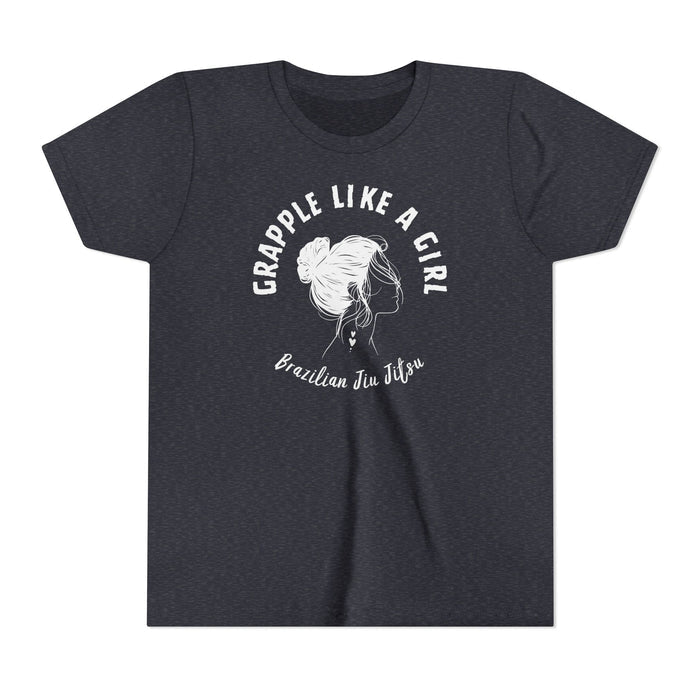 Grapple like a Girl Youth Short Sleeve Tee - OG Grapple like a Girl Logo