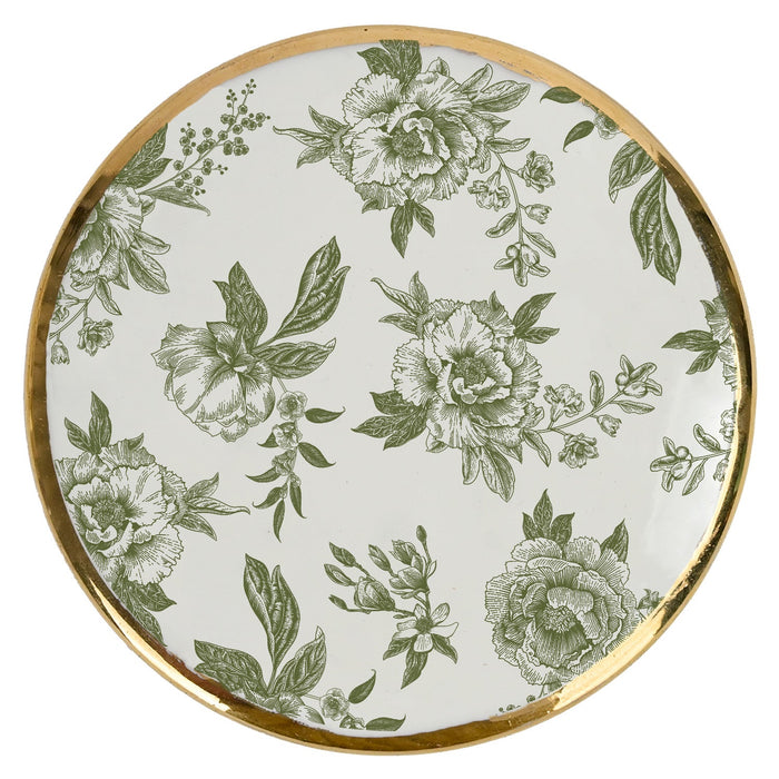 Green Delft Trinket Dish with Lid - Olita Gifts & Goods