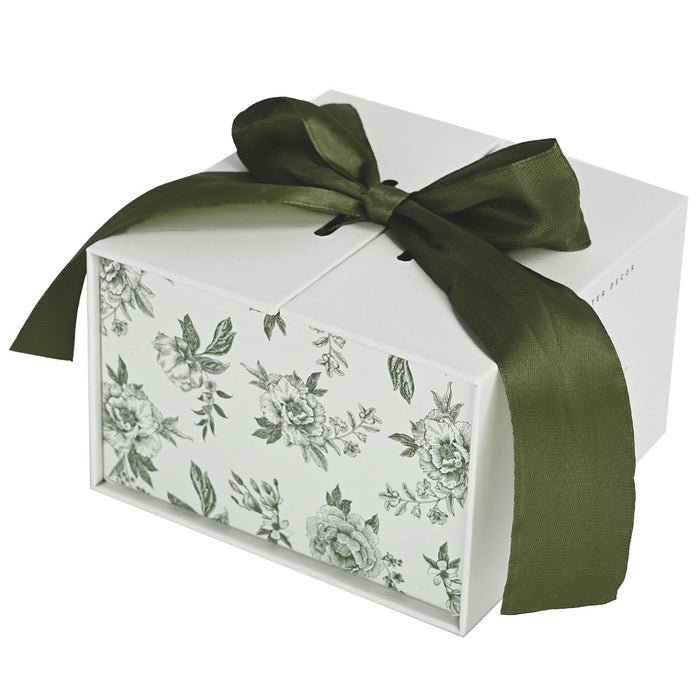 Green Delft Trinket Dish with Lid - Olita Gifts & Goods
