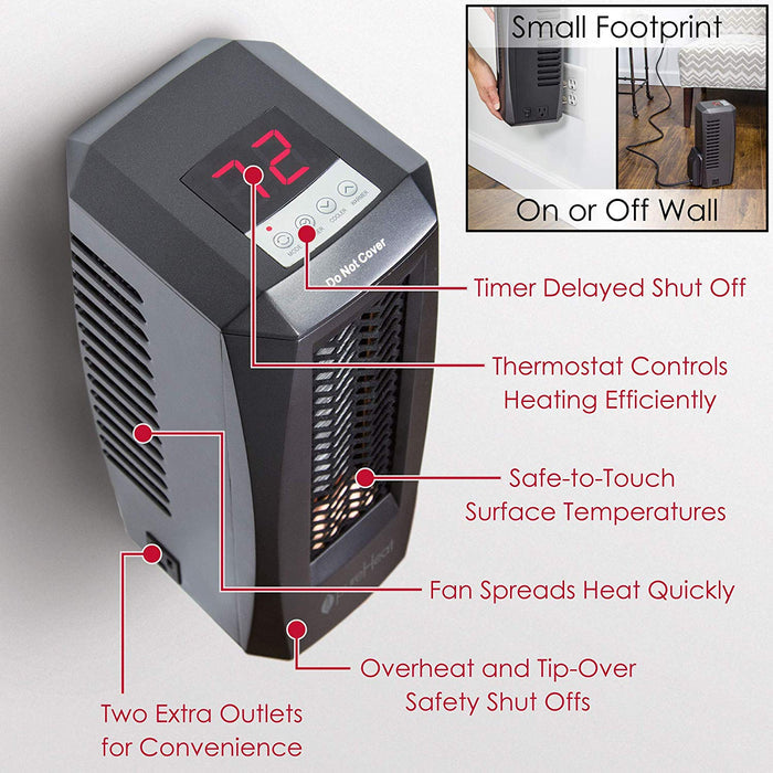 Greentech Heater, PureHeat Snug W/Power Cord - PTC Part PHSNUG