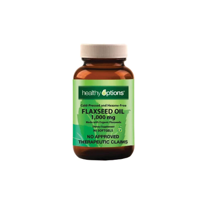Healthy Options Organic Flaxseed Oil 1,000mg 90 Softgels