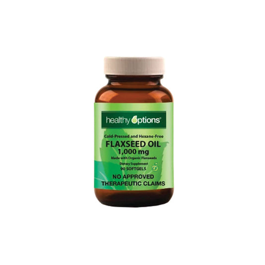 Healthy Options Organic Flaxseed Oil 1,000mg 90 Softgels
