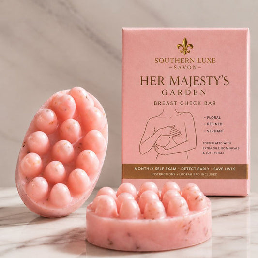 HER MAJESTY'S GARDEN BREAST CHECK BATH BAR - Southern Luxe Savon