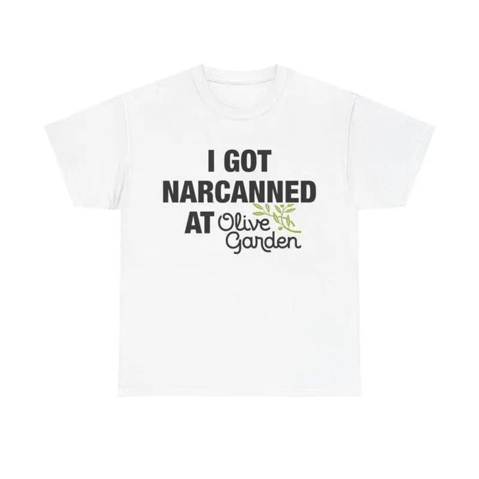 "I Got Saved at an Italian Restaurant" Funny Dark Humor T-Shirt – Streetwear Graphic Tee, Unisex Cotton Shirt