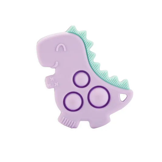 Itzy Ritzy Itzy Pop Sensory Popper Toy - Lilac Dino