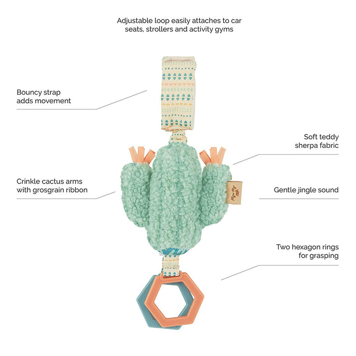 Itzy Ritzy Jingle Attachable Travel Toy - Cactus