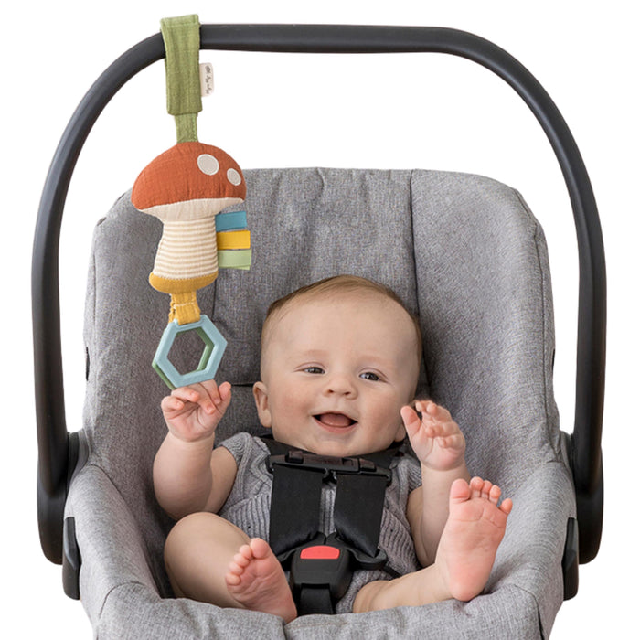 Itzy Ritzy Jingle Attachable Travel Toy - Mushroom