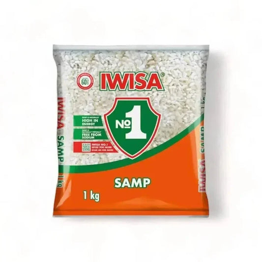 Iwisa Samp 1kg quick cook parboiled pre-soaked nutritious meal