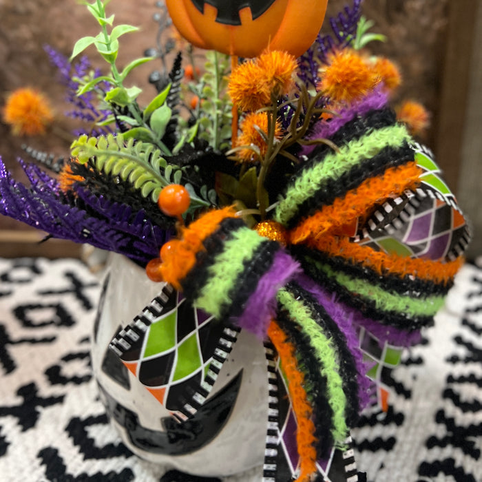 Jack-o-Lantern Mug Arrangement