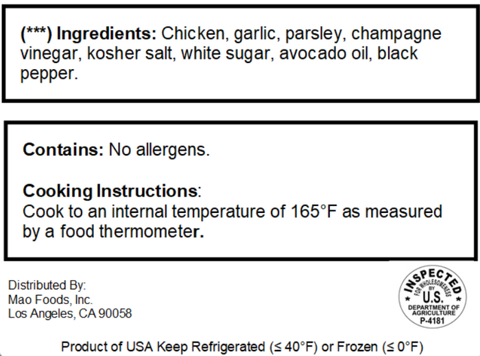 JiDORI® Chef-Prepared Garlic Herb Chicken