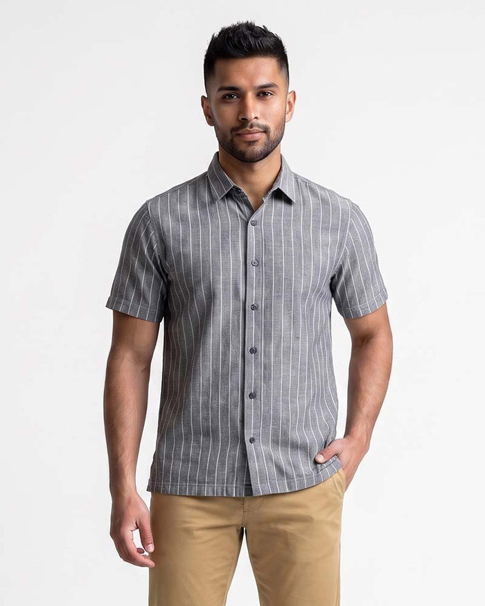 JOBBS SHORT SLEEVE LINEN SHIRT