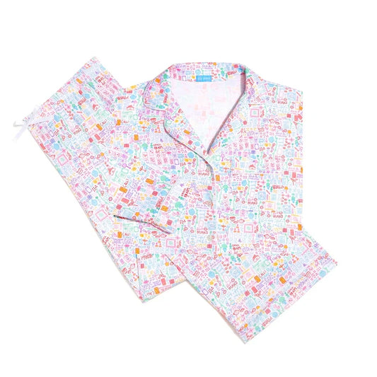 Joy Street Women's Mahjong Pajama Set