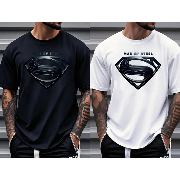 Justice League Men's Plus Size Casual T-Shirt – Iconic DC Comics Graphic Tee, Premium 100% Cotton Big & Tall Superhero Top, Made in USA