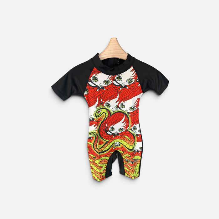 Kids Swimsuit Zipper Cartoon Character