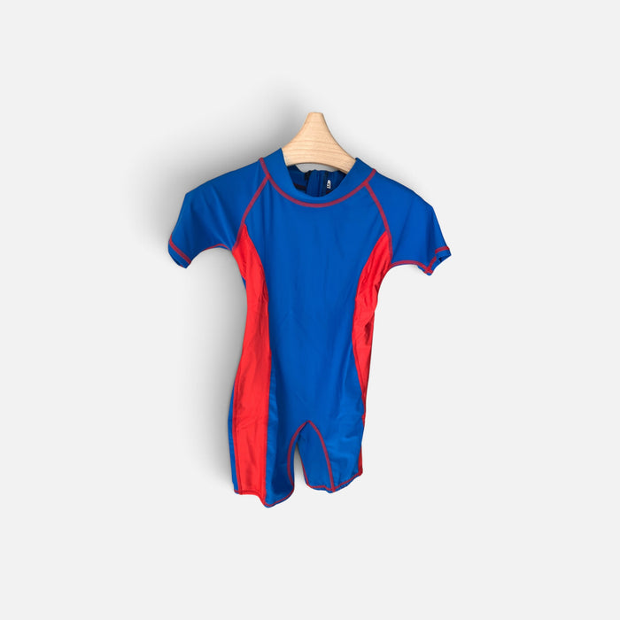 Kids swimsuit zipper plain, view 3