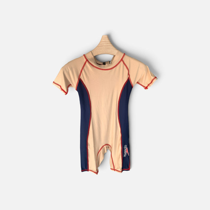 Kids Swimsuit Zipper Plain