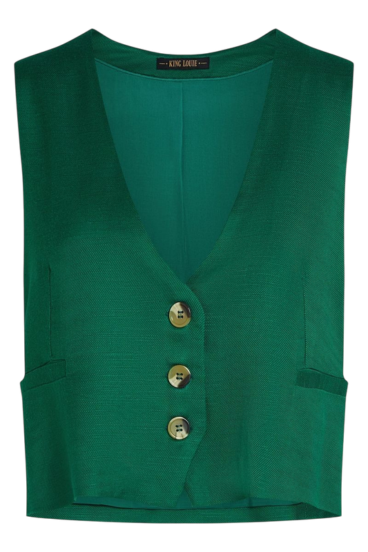 KING LOUIE Cissy Gilet Cameron Nile Green
