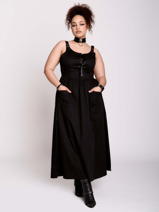 LACE UP SUNDRESS