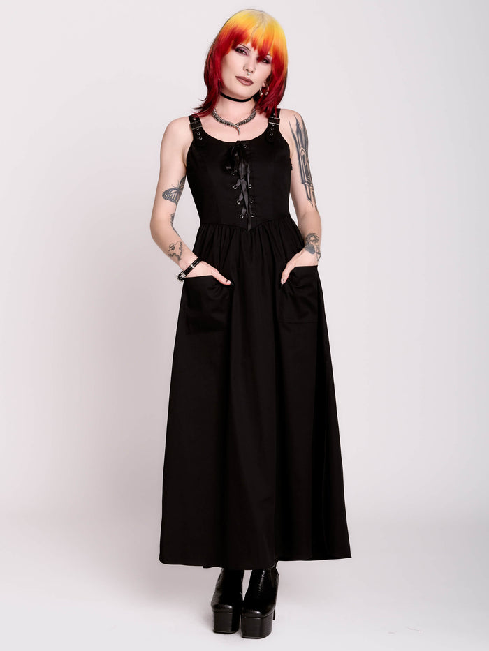 LACE UP SUNDRESS
