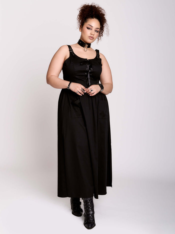 LACE UP SUNDRESS