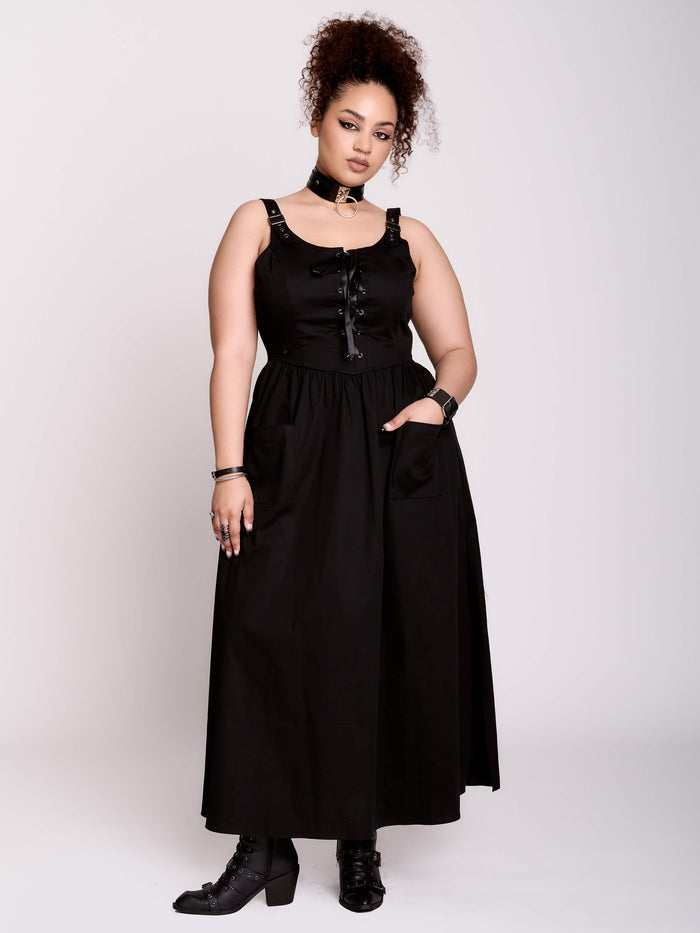 LACE UP SUNDRESS