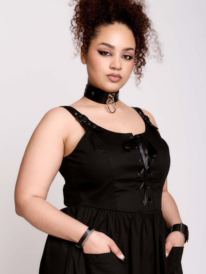LACE UP SUNDRESS
