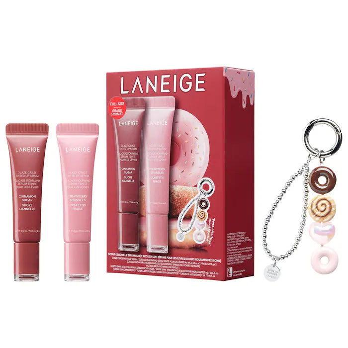 Laneige Glaze Craze Donut Delight Lip Balm Duo Kit