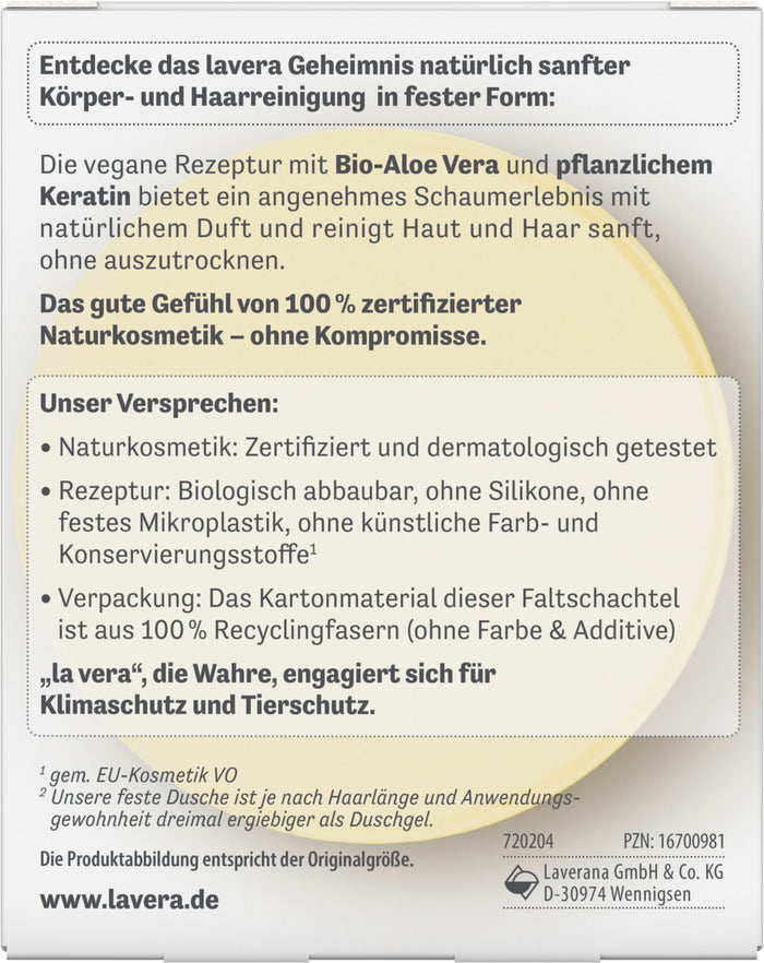 lavera lavera - Feste Dusche 2 in 1 basis sensitive Hydro Feeling