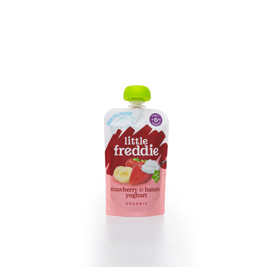 Little Freddie Strawberry and Banana Greek Style Yogurt 6+ months 100g