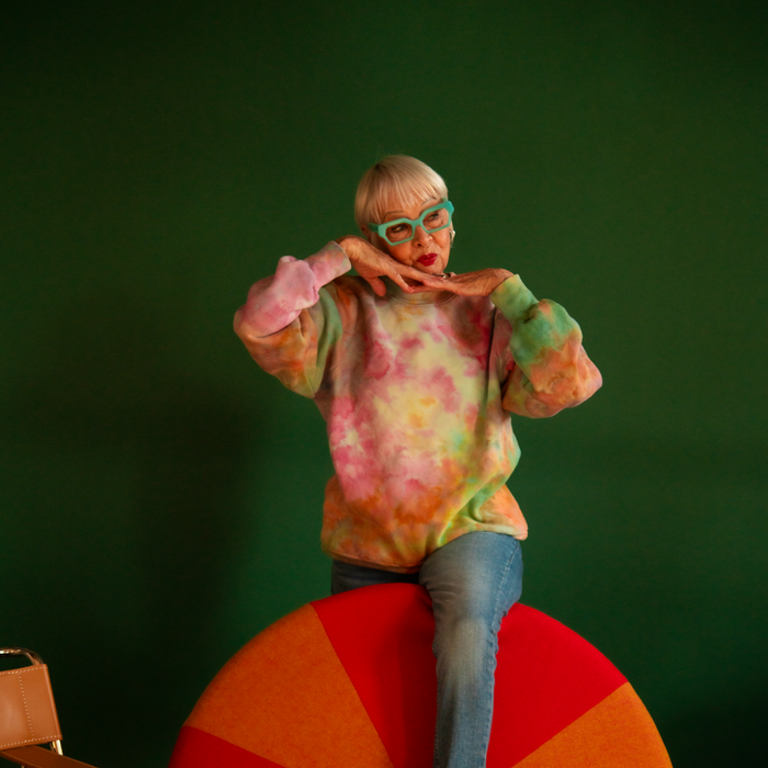 LittleBig x Hippy Feet Ice-Dyed Pullover Sweatshirt