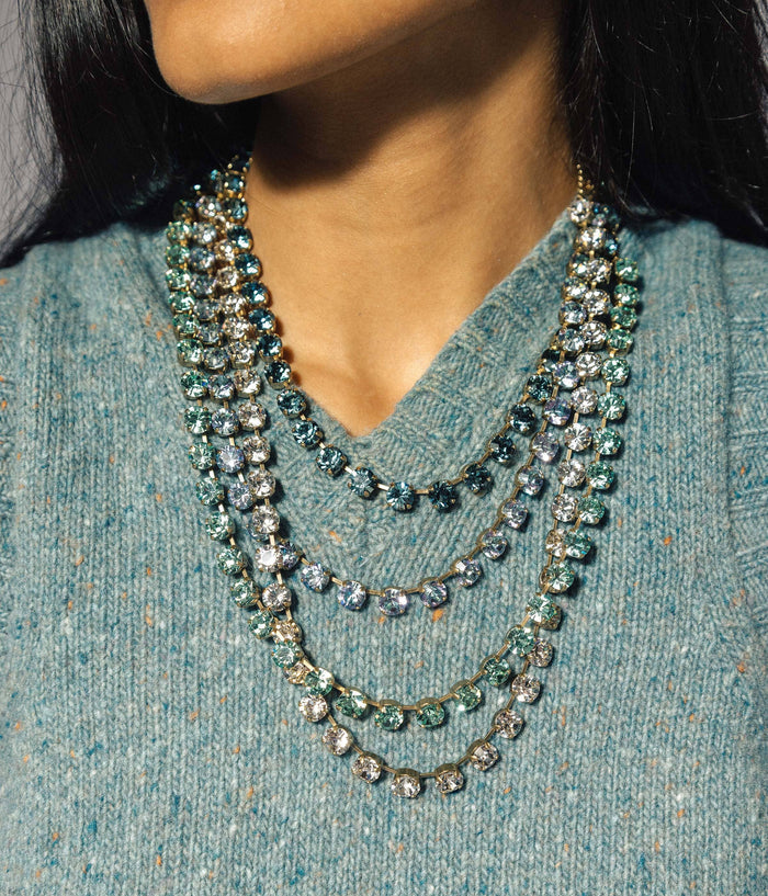 Loren Hope - Arista Slider Necklace in Crystal