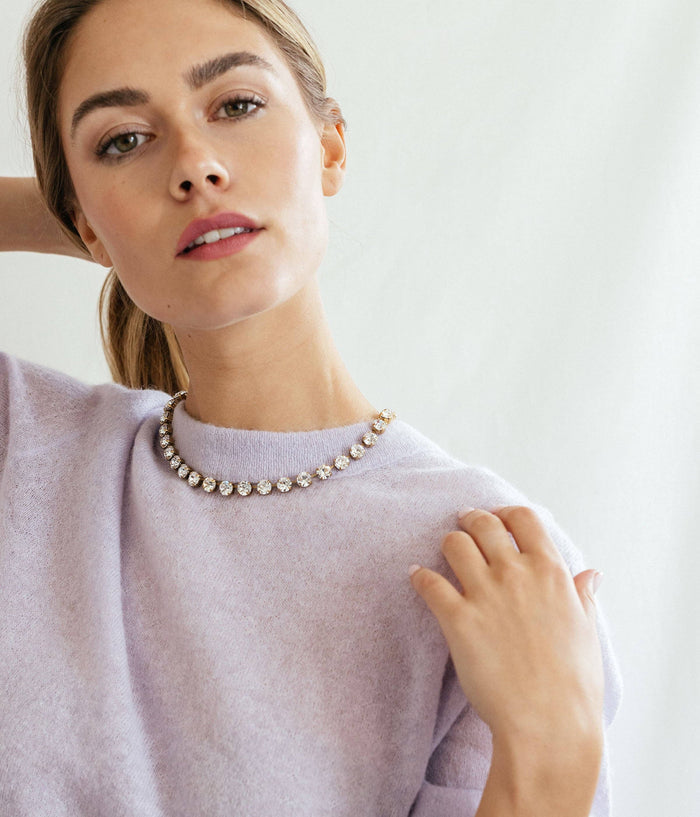 Loren Hope - Arista Slider Necklace in Crystal