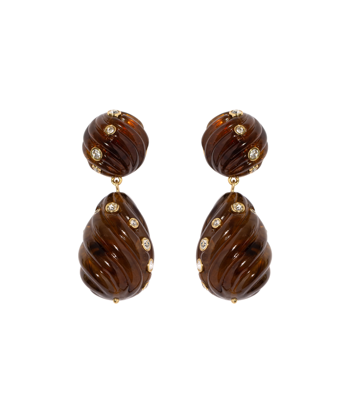 Loren Hope - Raeni Drop Earrings in Tortoise
