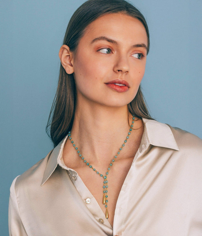 Loren Hope - Sabine Y Necklace in Turquoise