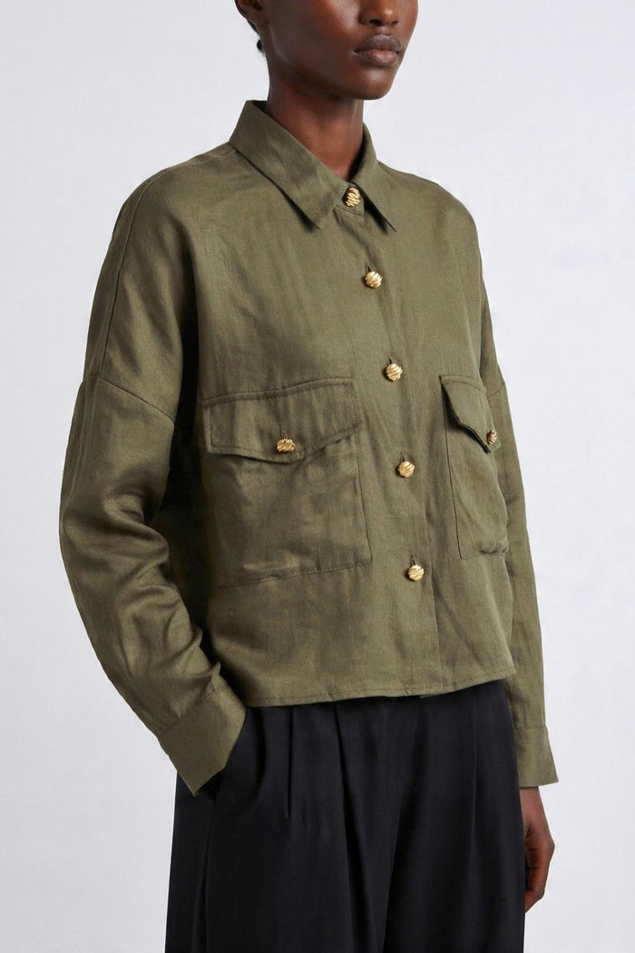 Lyocell Utility Pocket Shirt wholesale - image 1