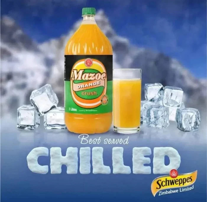 Mazoe Orange Crush 2 litre bottle citrus-flavored carbonated soft drink
