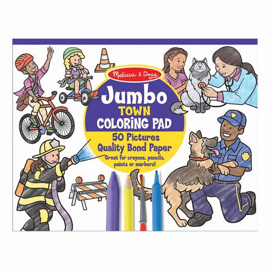 Melissa & Doug Jumbo Coloring Pad - Town