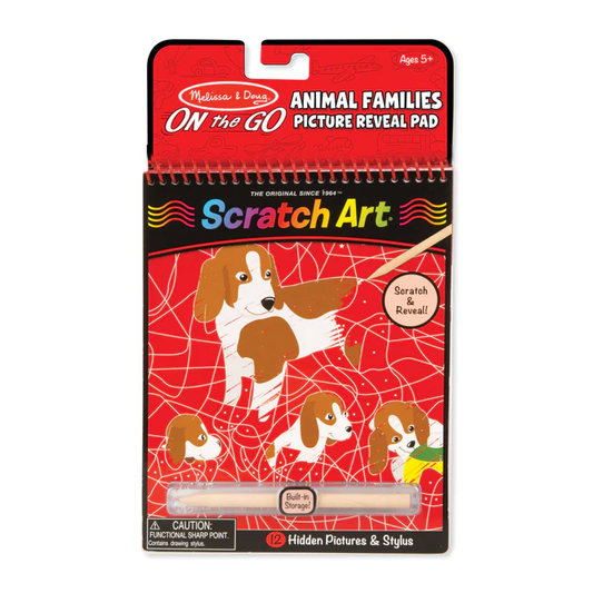 Melissa & Doug On-the-Go Scratch Art Color Reveal - Animal Families