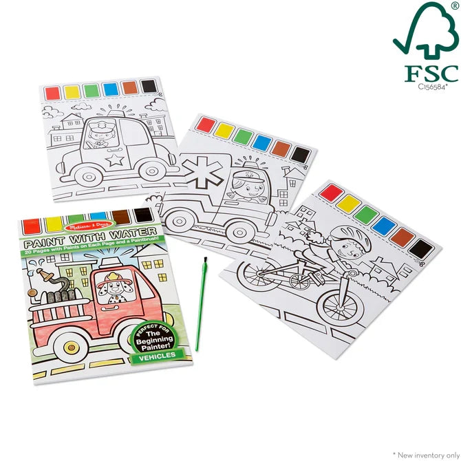 Melissa & Doug Paint with Water - Vehicles