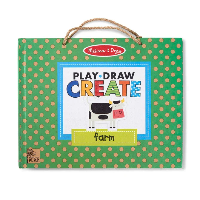 Melissa & Doug Play, Draw, Create Activity Kit - Farm