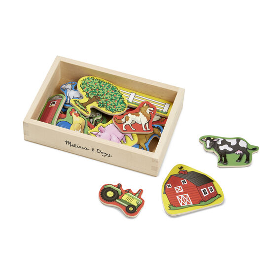 Melissa & Doug Wooden Magnets - Farm