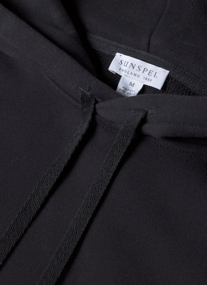 Men's Loopback Hoodie in Black