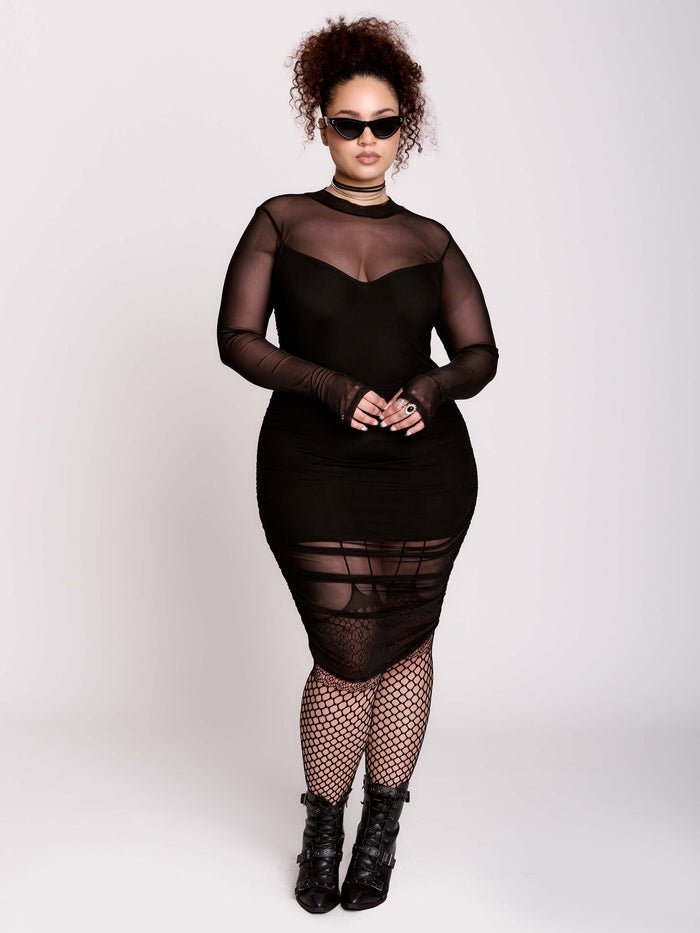 MESH MATRIX DRESS