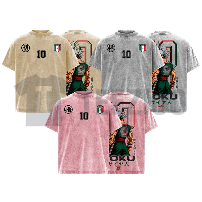 Mexico Global Football 2026 T-Shirt - Retro Saiyan Warrior Anime Soccer Graphic Tee