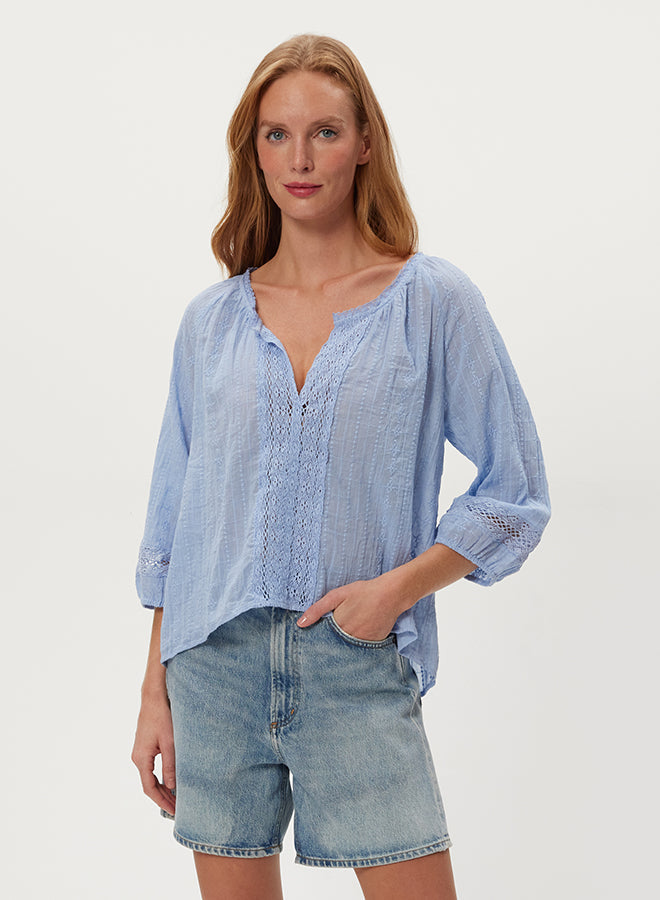 HENRIETTA SCOOP NECK BLOUSE